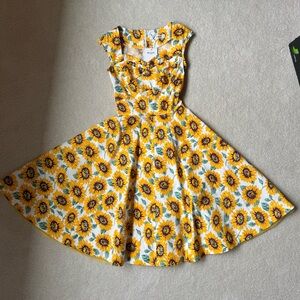 NWT Sunflower Print Midi Dress